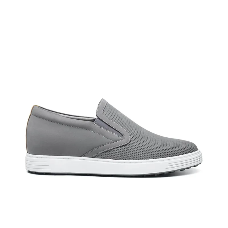 He Jinchang Loafers Men Gray-1