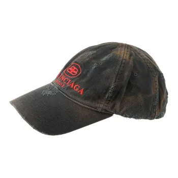 Balenciaga Bb Mode Destroyed Piercing Baseball Cap