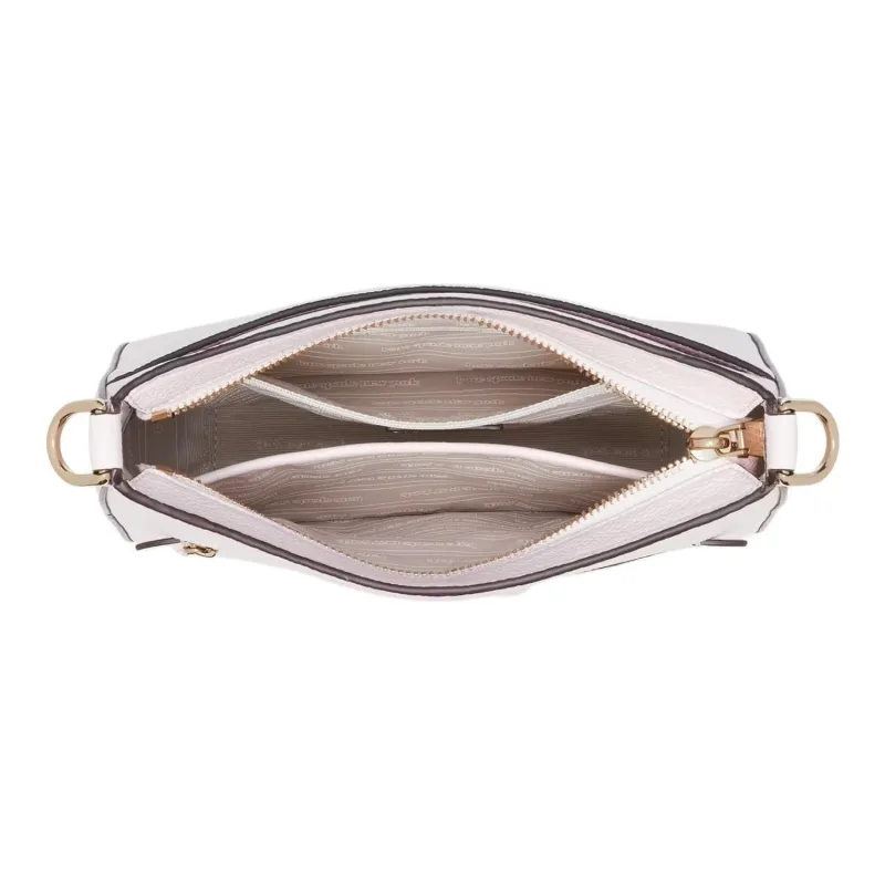 Kate Spade Hudson Litchi Grain Leather Messenger Bag Shoulder Bag Crossbody Bag Women's Shimmery Pink-3