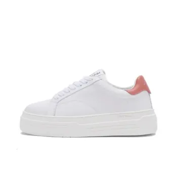 Lanvin DDB0 Low Top Skateboard Shoes Women's White Pink
