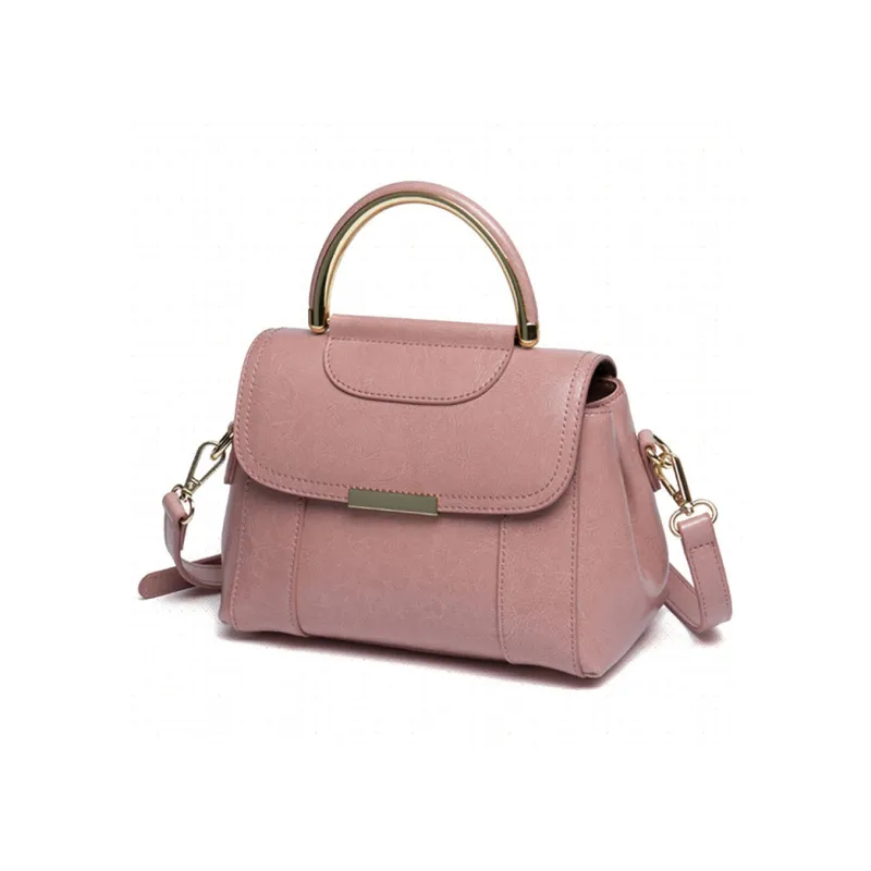 H YXIANG Cow Leather One Shoulder Handbags Regular Women's Black/Pink/Brown-3