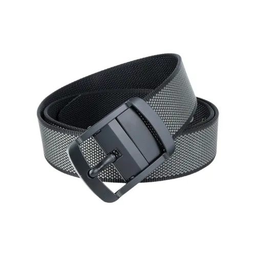 NINE NAIL 9 Section Double Sided Two Tone Pin Buckle Nylon Canvas Men's Belt Men's Width  3.5cm