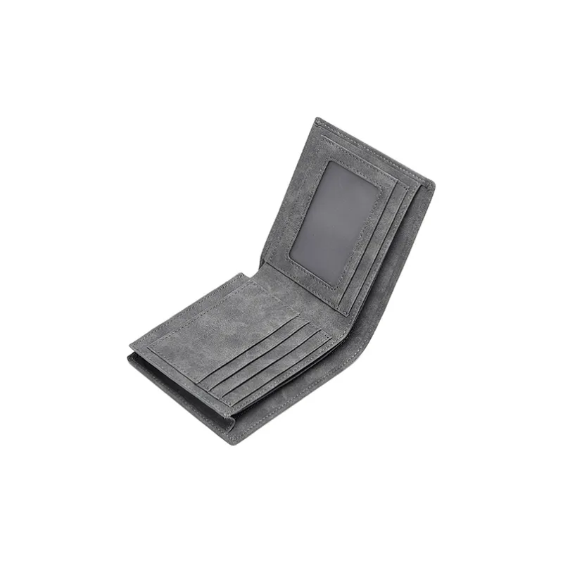 CNOLES Microfiber Coin Purse Small Size Men's Gray-4