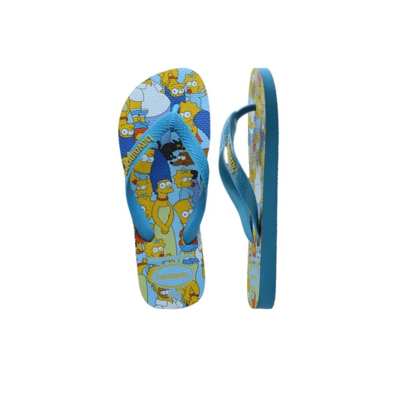 Havaianas Abrasion Resistant Flip Flops Men's Blue-4