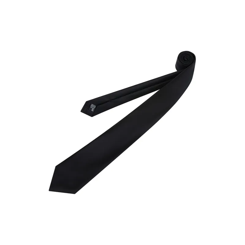 EMPORIO ARMANI Pure Silk Tie With Jacquard Micro motif-1
