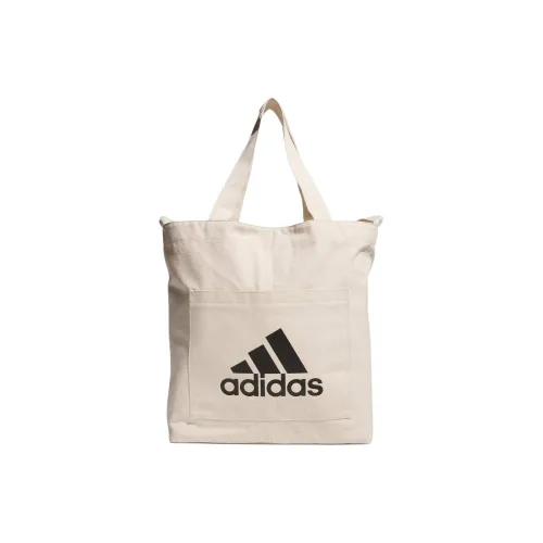 Adidas Canvas Canvas Bag Handbag Shoulder Bag Unisex White & Black