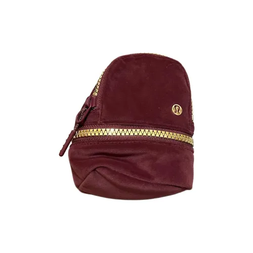 Lululemon Storage Bags Wine Berry Multicolor With Gold