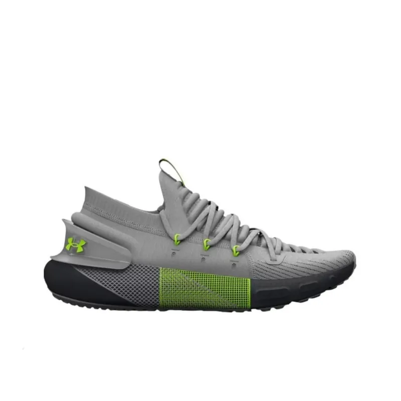 Under Armour HOVR Phantom 3 Cushioning Anti Slip And Wear Resistant Low Top Running Shoes Men's Gray Green-1