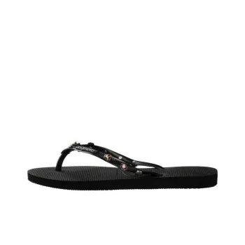 Havaianas Rhinestone Slip Resistant Flip Flops Women's Black