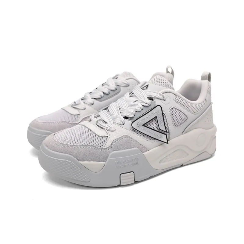 PEAK The State Is Extremely High Skateboard Shoes Women's Low Top White-2
