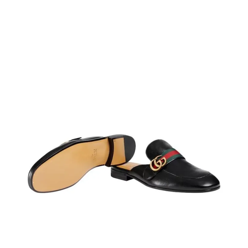 GUCCI Princetown Slipper 'Double G - Black'-5