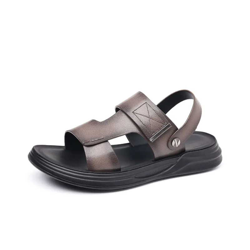 SHUPATE Beach Sandals Men Black/Gray-7