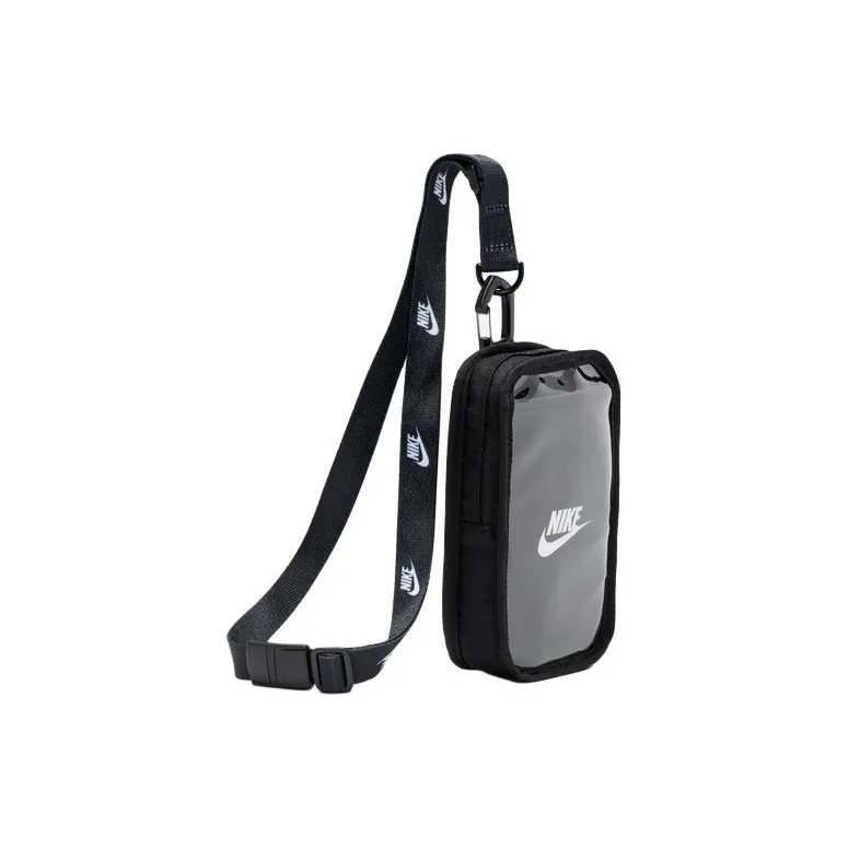 Nike Club Polyester Polyurethane One Shoulder Crossbody Cell Phone Pouch Regular Unisex Black-1