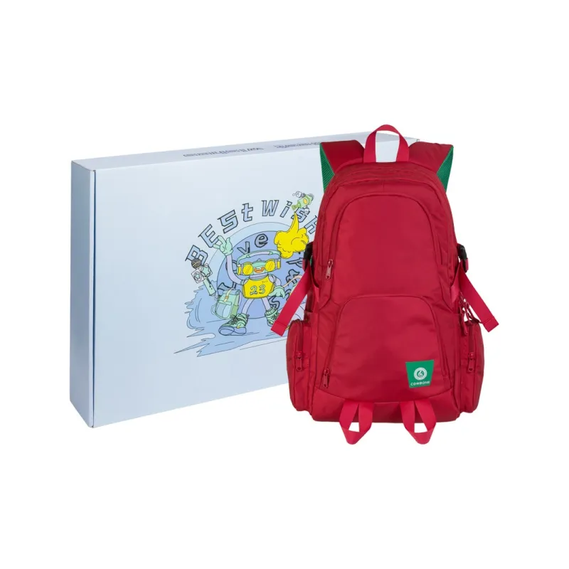 COWBONE Polyester Laptop Backpack Large Size Unisex China Red-7