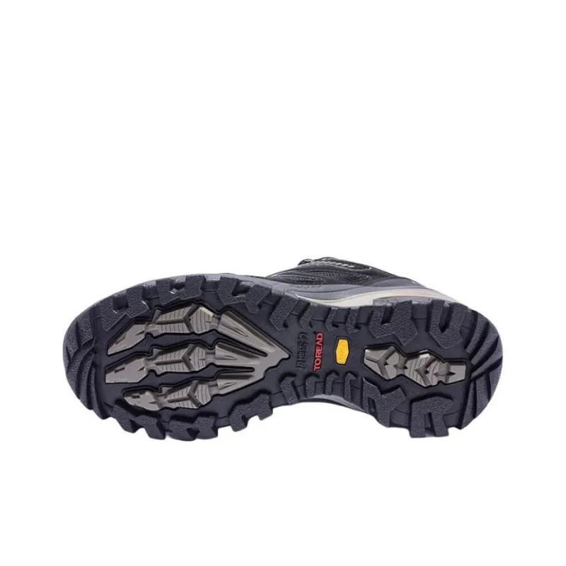 TOREAD Slip Resistant And Abrasion Resistant Support Low Top Hiking Shoes Men's Black-6
