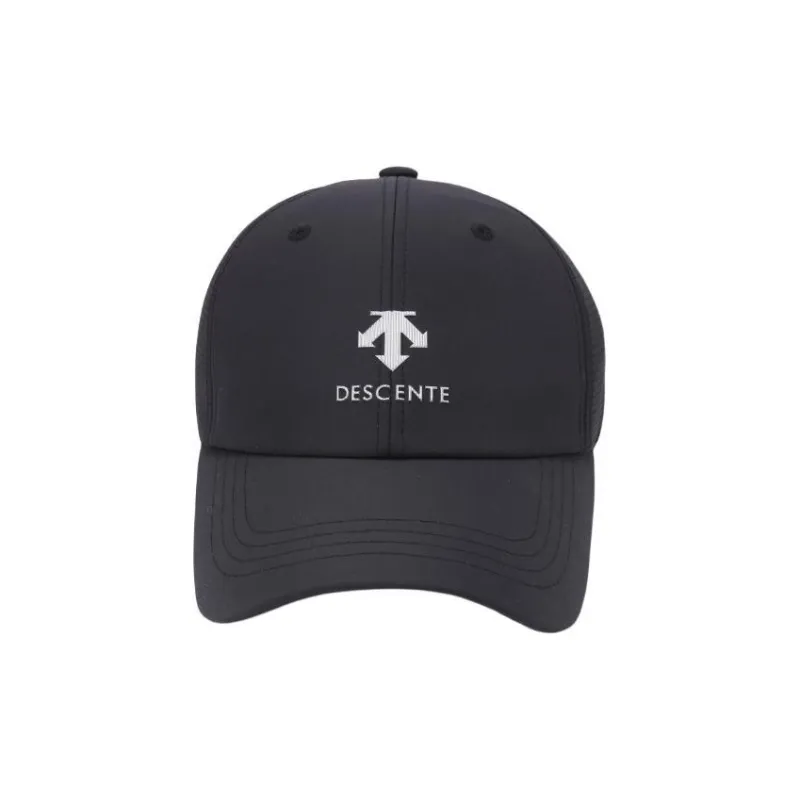 DESCENTE Polyester Baseball Caps Unisex Black-1