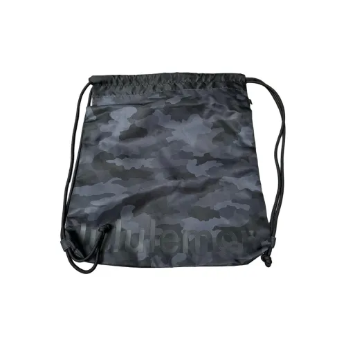 Lululemon Recycled Polyester Gym Bag Backpack Regular Unisex Camouflage Dark Coal Multicolor