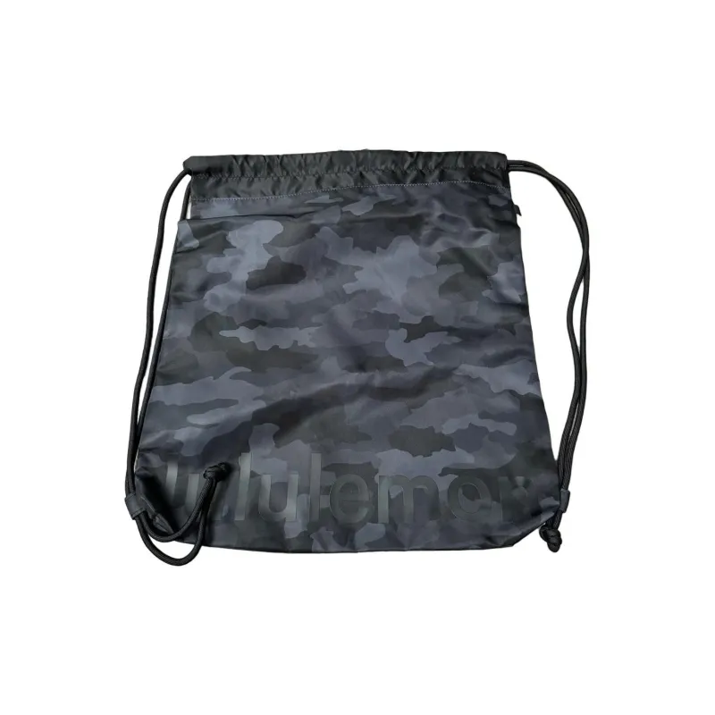 Lululemon Recycled Polyester Gym Bag Backpack Regular Unisex Camouflage Dark Coal Multicolor-0