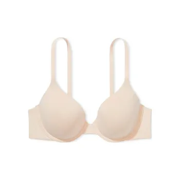 Victoria's Secret THE T-SHIRT Logo Strap Perfect Coverage Bra/Marzipan Bra Women's Flesh