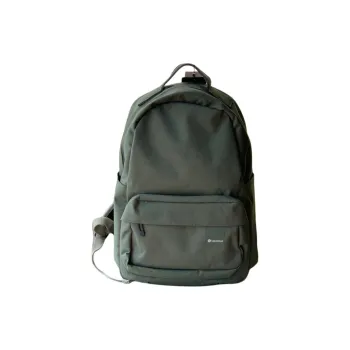 Lululemon Water-Resistant Fabric Backpack Men's Gray Sage Green With River Stone Accents