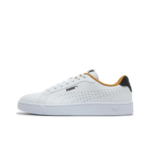 PUMA Grounded Perf Skateboard Shoes Unisex Low-Top White/Mist Gray