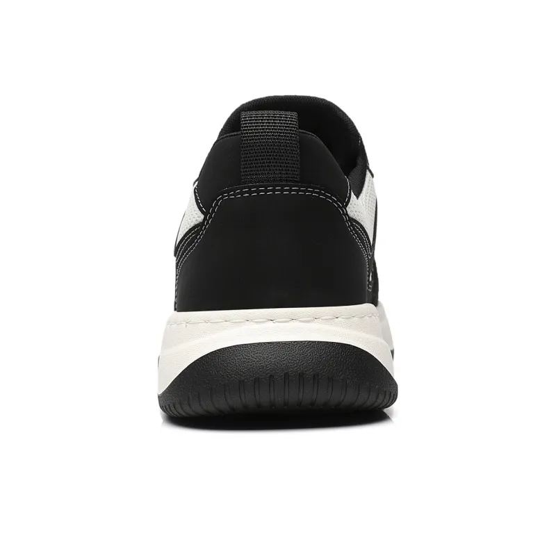15 MINS Wear resistant And Lightweight Low Top Skateboard Shoes Men's White Black-4