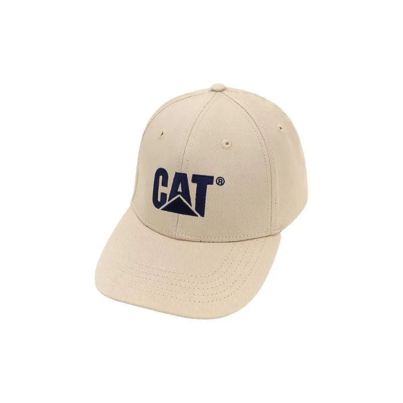 CAT Cotton Baseball Caps Unisex Khaki-1