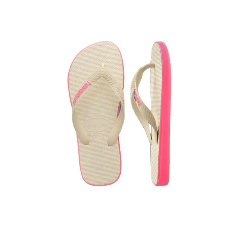 Havaianas Abrasion Resistant Flip Flops Men's Pink-4