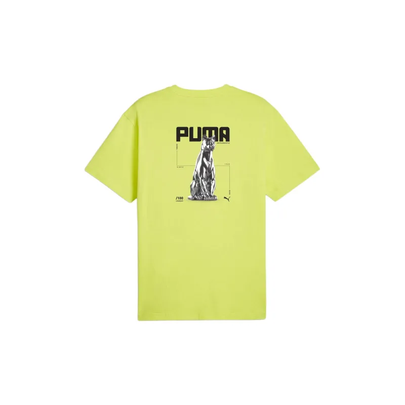 PUMA Essentials T-Shirts Men Lime Green-1