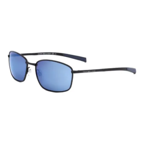 Tommy Hilfiger Irregular Shape Sunglasses Men's Black