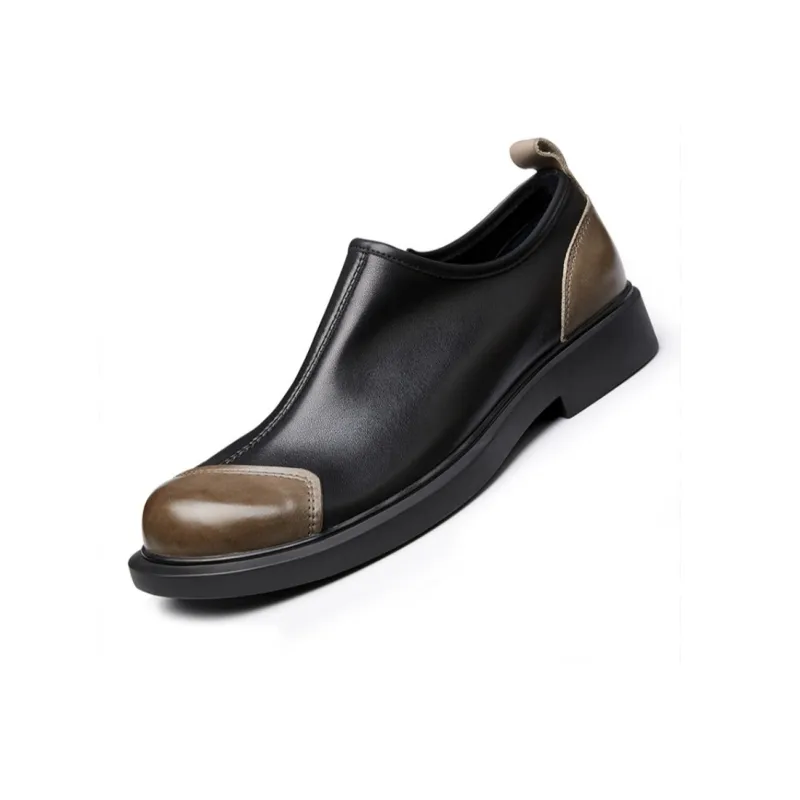 Brounvanm Men's Casual Shoes Men Low Top Black/Coffee-1