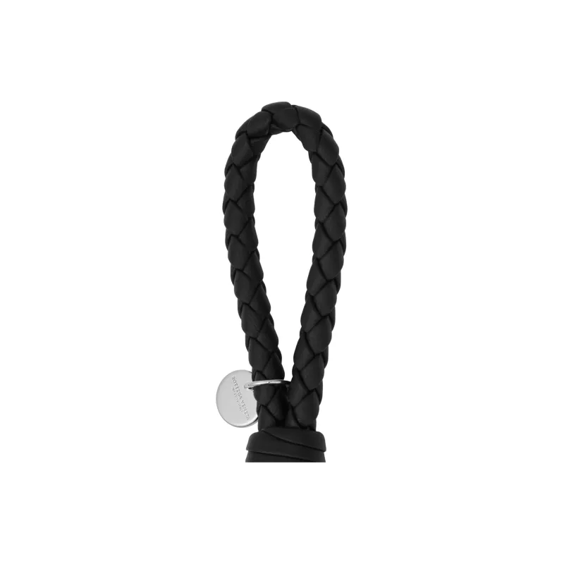 Bottega Veneta Sheepskin Keychains Unisex Black-2