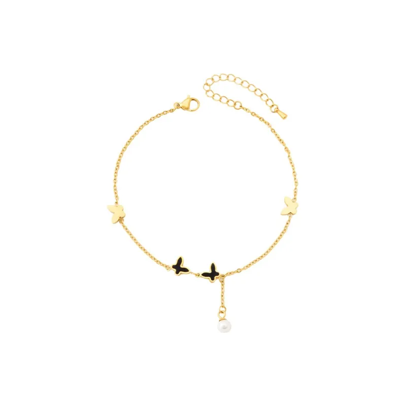 CHIEMOT Titanium Steel Anklets Women's-0