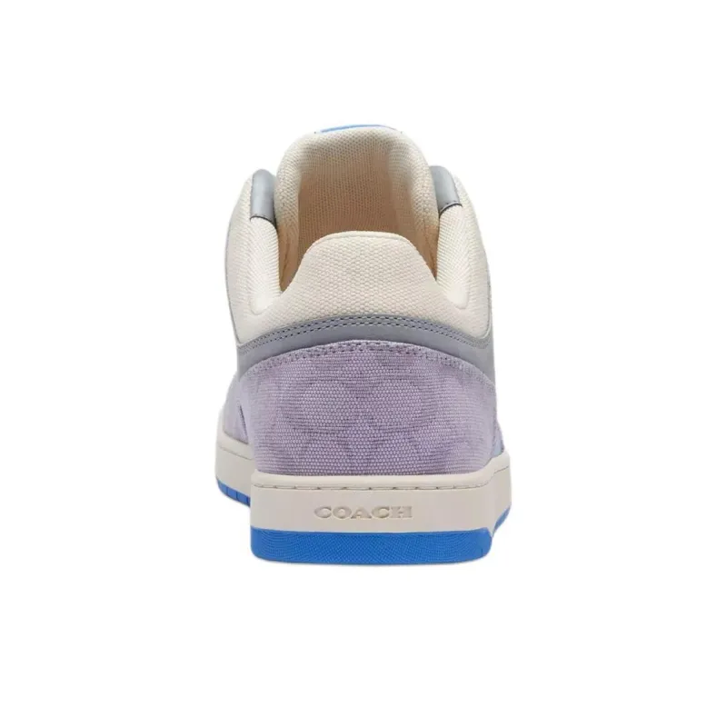 COACH C201 Low-Top Skateboard Shoes Men's White-4