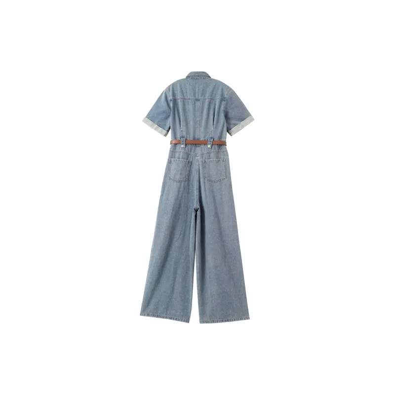 OUNIXUE Jumpsuits Women's Blue-1