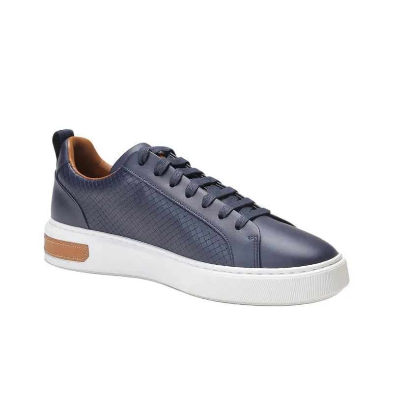 BALLY Mathys Low Top Skateboard Shoes Men's Blue-1