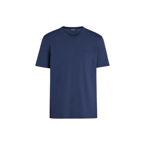 Ermenegildo Zegna T-Shirts Men Dark Blue