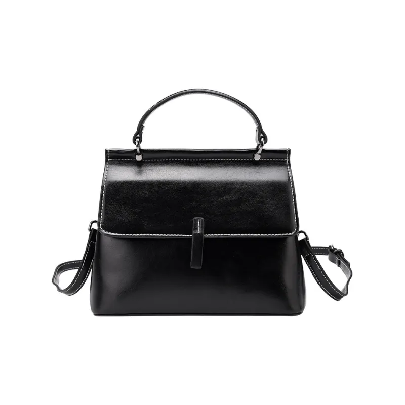 H YXIANG Cow Leather Shoulder Bag Regular Women's Red/Black/Coffee/Brown-0