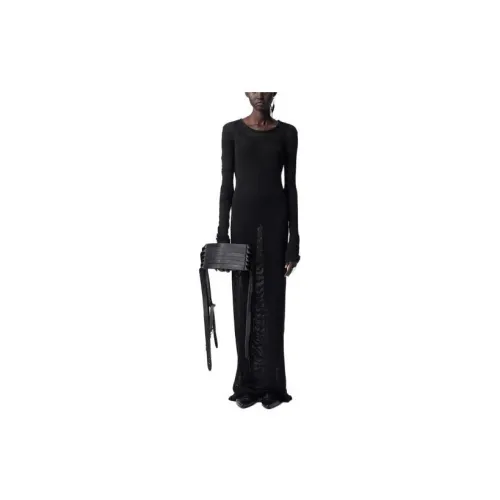 Ann Demeulemeester Long-Sleeved Dresses Women's Black