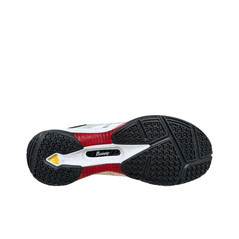 BONNY Low-Top Badminton Shoes White Black-4