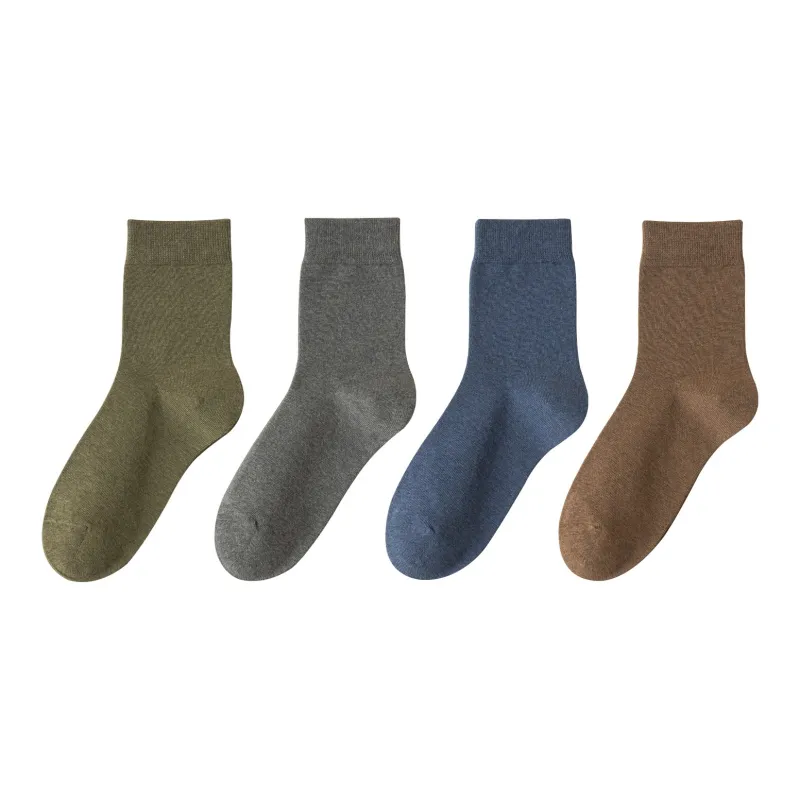 XXLLG Mid Calf Socks Men's 4 Pack-12