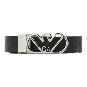 EMPORIO ARMANI Reversible Belt In Deer print Leather With Eagle Buckle