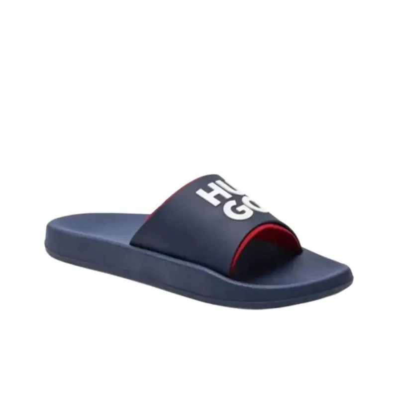 HUGO BOSS Slip Resistant Casual Slippers Men's Blue-2