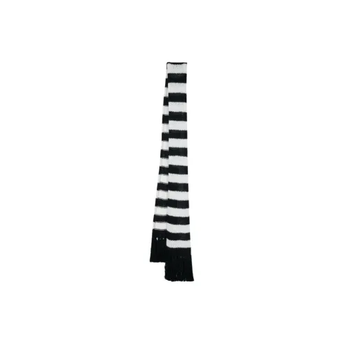 SAINT LAURENT Striped Wool Scarf