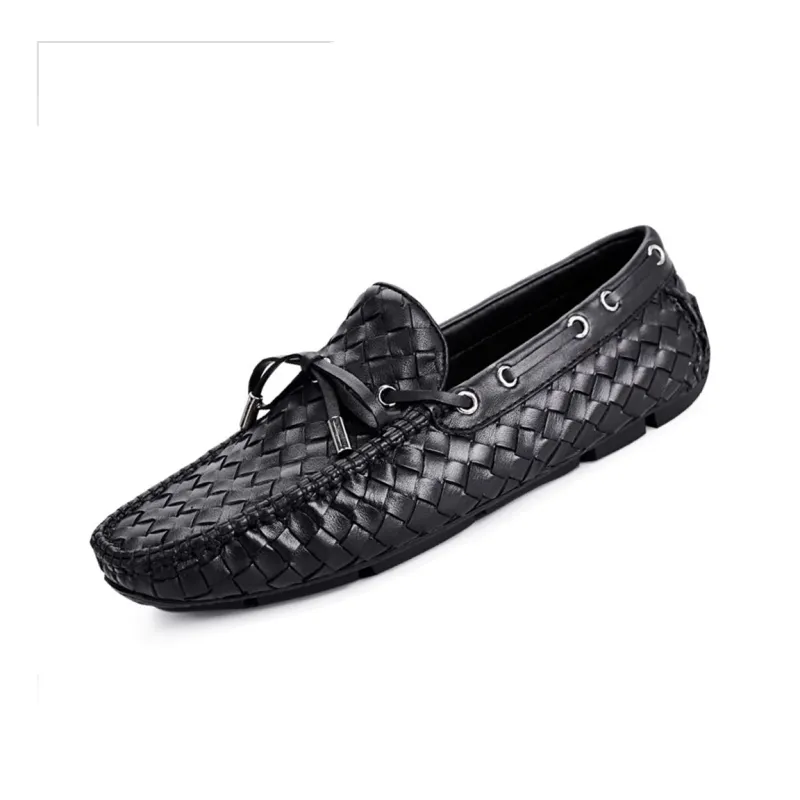 Voguhomme Men's Casual Shoes Men Low Top Black-2