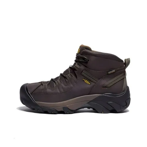 Keen Hiking / Trekking Shoes Men Mid-Top Brown