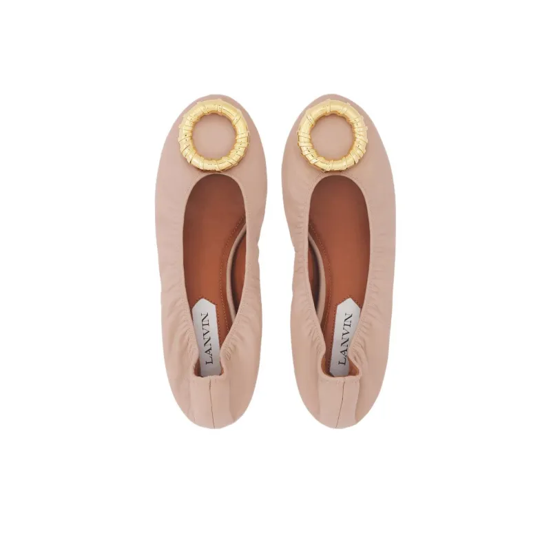 Lanvin Melodie Casual Single Shoes Women's Pink-3