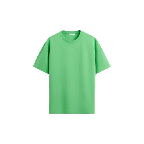 ZARA T-Shirts Men Green