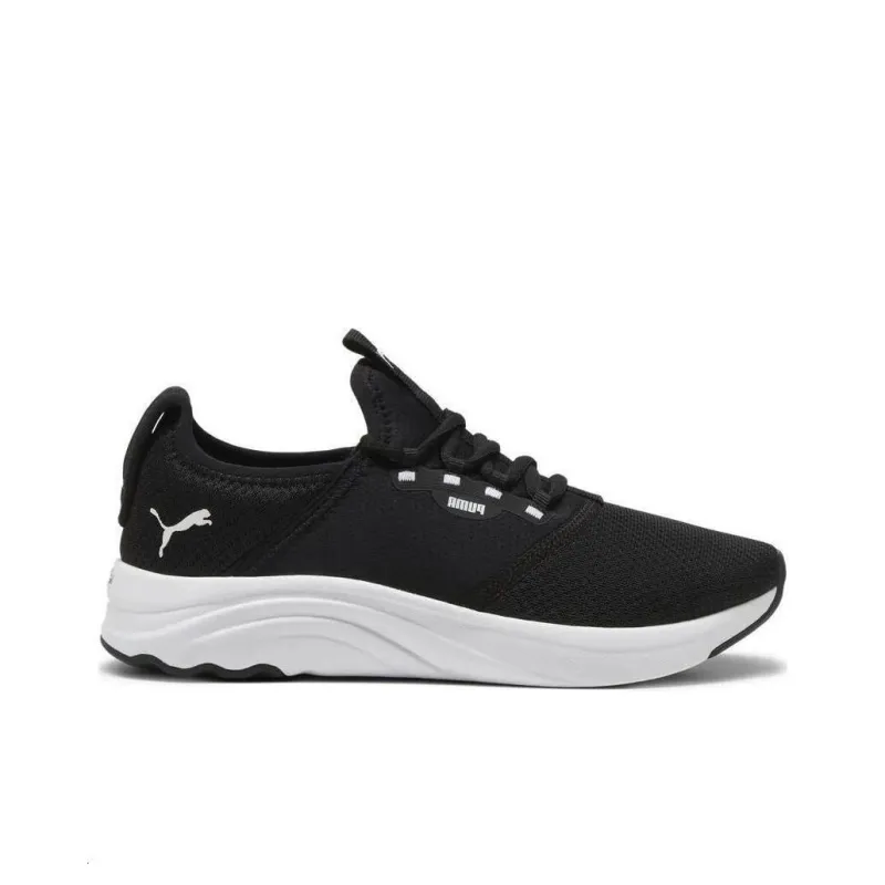 PUMA Softride Shock Absorbers With Slip Resistant Features Low Top Running Shoes Women's Black White-1