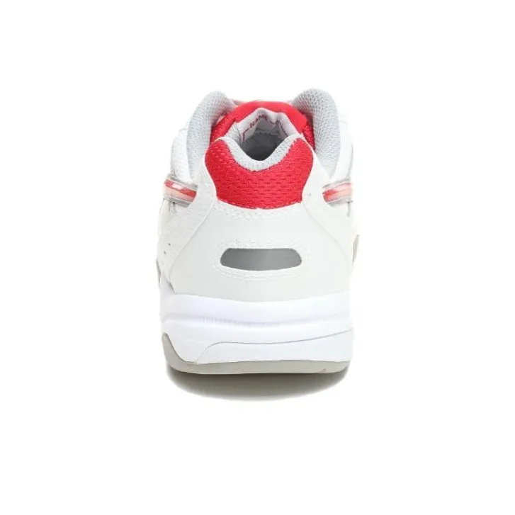 MoonStar MS 3300G Anti-Slip Wear-Resistant Low-Top Casual Shoes Unisex White Red-5